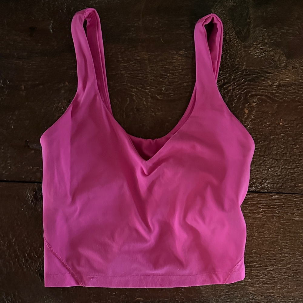 lululemon athletica Bright Pink Scoop Neck Tank